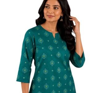 Women's Rayon Blend Straight Short Kurti for Women | Designer Ethnic Kurta | Traditional Stylish Casual, Office Top